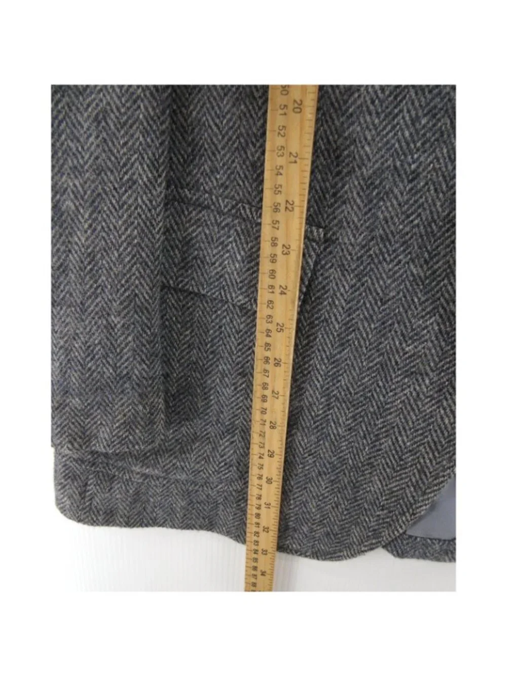 VINTAGE Brooks Brothers Sport Coat 46 L Blazer Wool Tweed Herringbone *